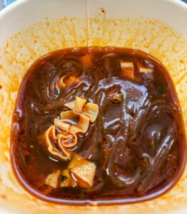 麻辣湯の具材（湯葉）